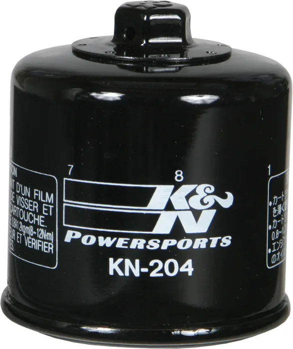 K&N KN-204-1 Oil Filter - Synthetic Media High-Flow Racing Oil Filter