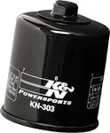 K&N KN-303 Oil Filter - High-Flow Synthetic Racing Oil Filter for Powerful Performance