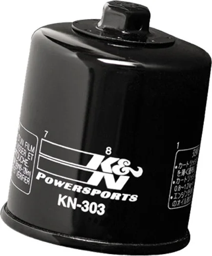K&N KN-303 Oil Filter - High-Flow Synthetic Racing Oil Filter for Powerful Performance