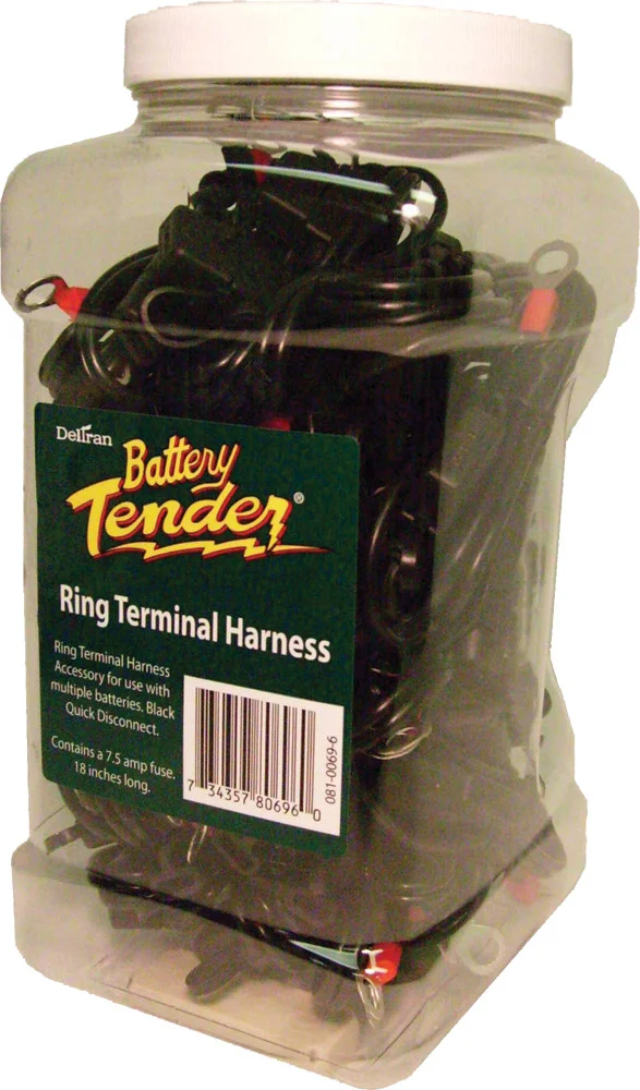BATTERY TENDER The Ring Jar - Battery Storage Jar with Secure Ring for Powersports Equipment
