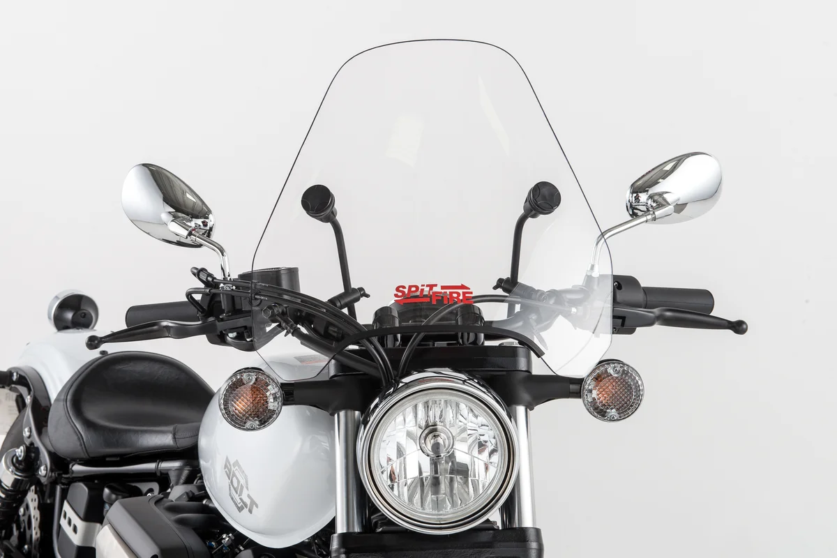 SLIPSTREAMER S-06 Spitfire Windshield - 1.5" High-Performance Windscreen for Powersports