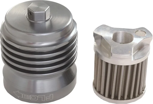PCRACING PCS4C Flo Stainless Steel Oil Filter - Durable & High-Performance for Powersports