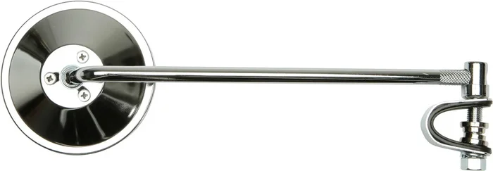 EMGO Clamp-On Universal Mirror - Blue Tint Stainless Steel Handlebar Mirror for Riders