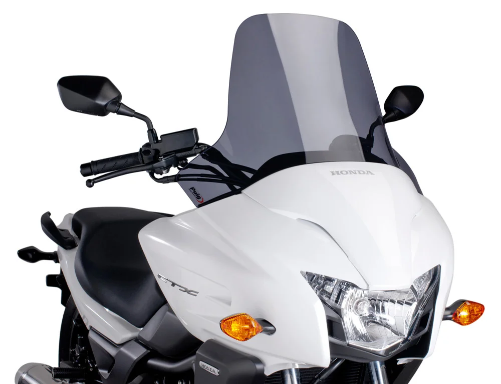 PUIG 7227F Touring Windscreen - Adjustable Wind Protection for Motorcycles