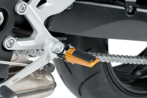 PUIG 7318O Hi-Tech Footpegs - Durable Foot Controls for Powersports