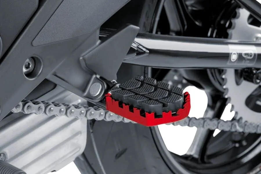 PUIG 7587R Hi-Tech Footpegs - Durable Motorcycle Foot Controls for Enhanced Riding Control