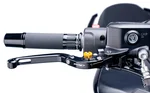 PUIG 7727N Hi-Tech Extendable/Folding Clutch Lever - Adjustable Design for Enhanced Motorcycle Control