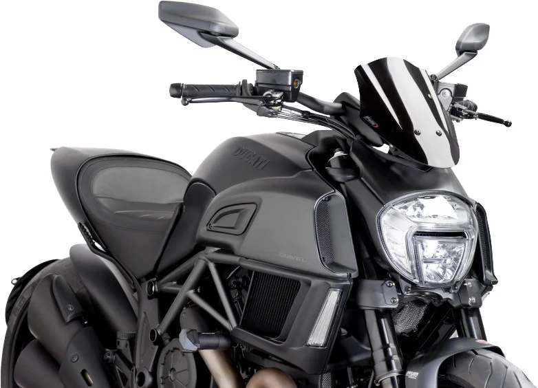 PUIG 7592N Naked New Gen Windscreen - Premium Motorcycle Windshield for Enhanced Rider Comfort