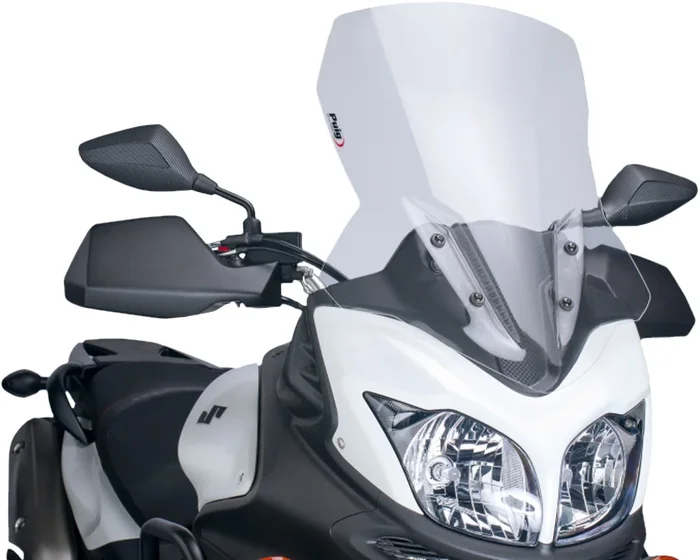 PUIG 5895W Touring Windscreen - Adjustable Wind Protection for Motorcycles