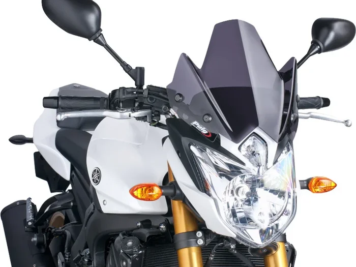 PUIG 5872F Naked New Gen Windscreen - Premium Motorcycle Windshield for Enhanced Rider Comfort