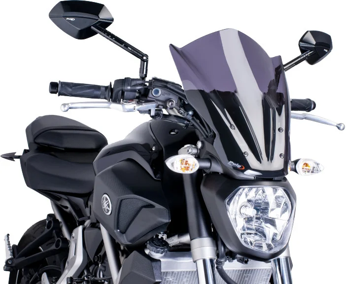 PUIG 7016F Naked New Gen Windscreen - Premium Motorcycle Windshield for Enhanced Rider Comfort