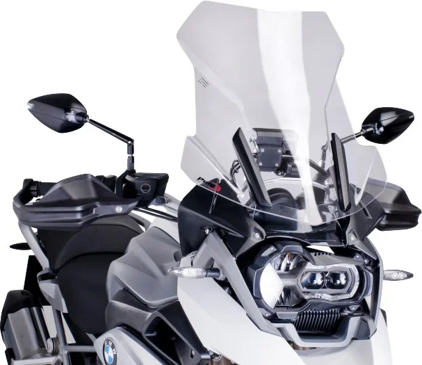 PUIG 6486W Touring Windscreen - Adjustable Wind Protection for Motorcycles