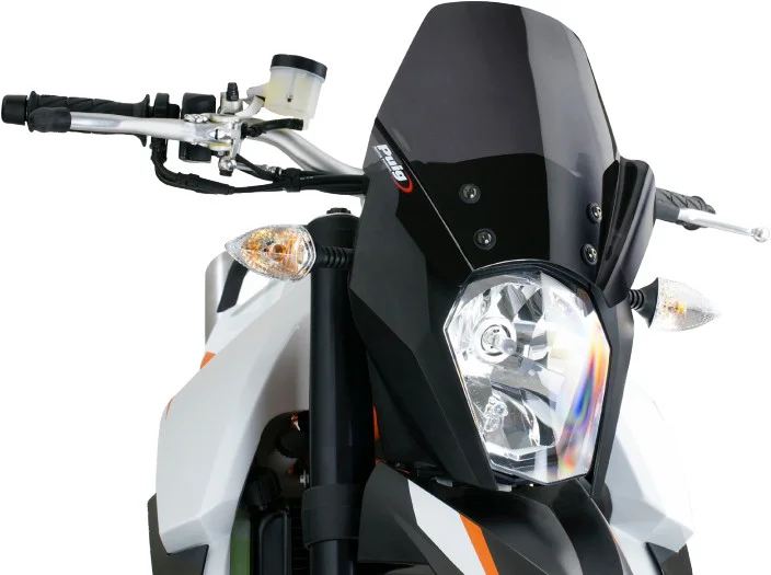 PUIG 5173F Naked New Gen Windscreen - Premium Motorcycle Windshield for Enhanced Protection & Style