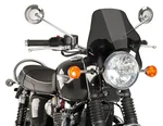 PUIG Universal Mount Windscreen - Adjustable Windscreen for Motorcycles & ATVs