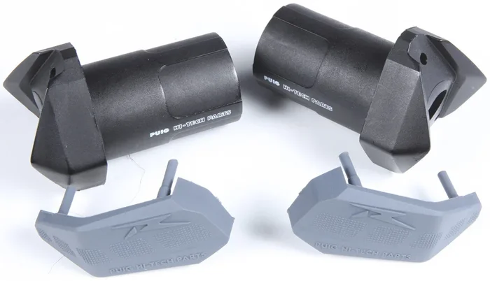 PUIG 6379N Frame Slider Pucks + Rubber Bolt - Durable Protection for Powersports Vehicles