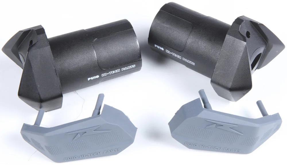 PUIG 6379N Frame Slider Pucks + Rubber Bolt - Durable Protection for Powersports Vehicles