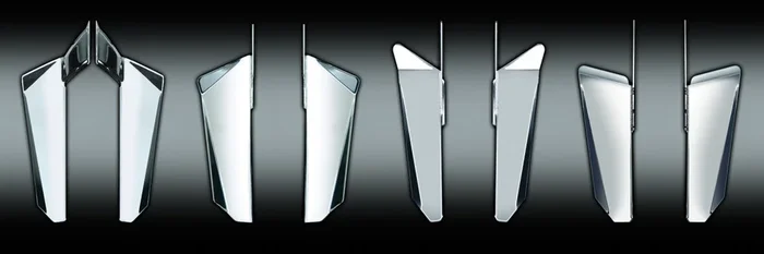 NATIONAL CYCLE Switchblade Windshield Chrome Lower - Durable Chrome Accessory for Powersports Vehicles