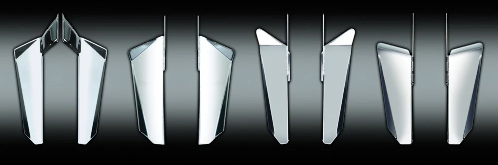 NATIONAL CYCLE Switchblade Chrome Lowers H-D For Qs Kits - Premium Suspension Upgrade for Harley-Davidson