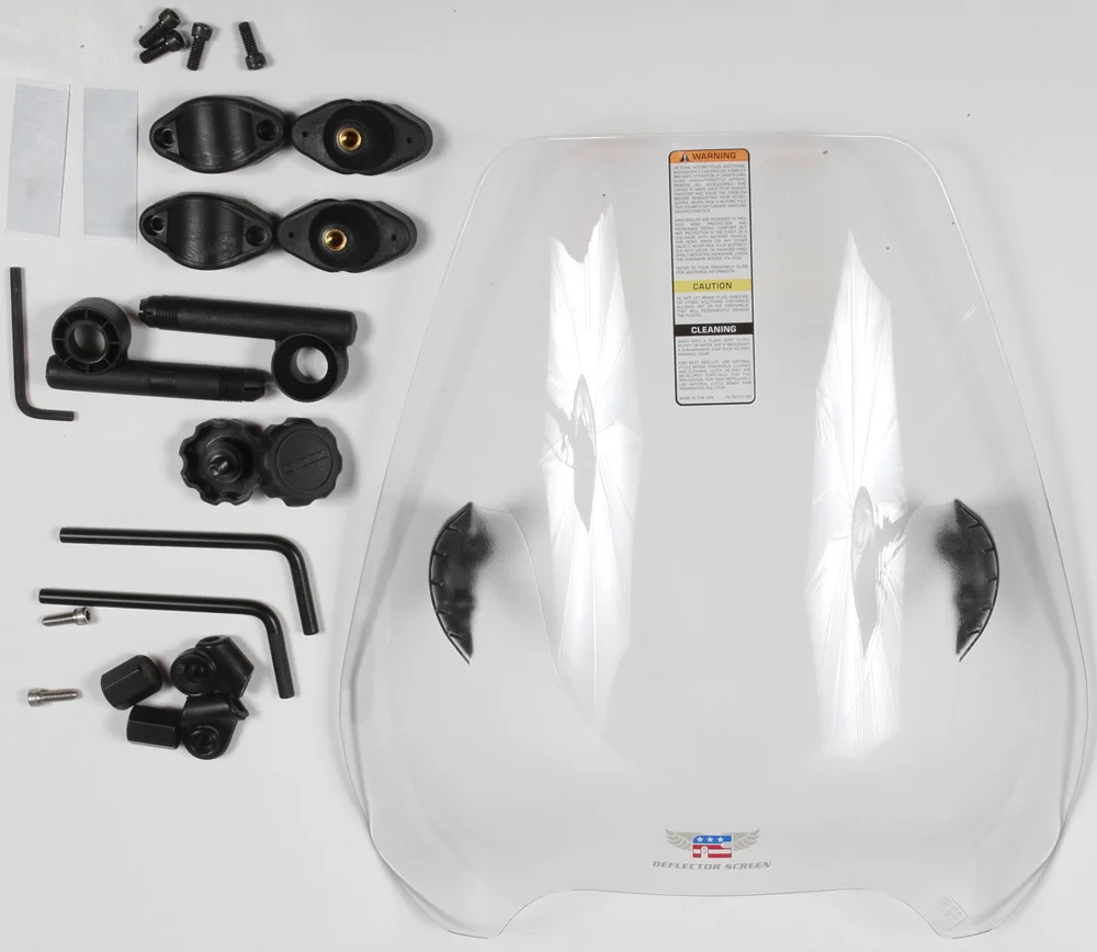 NATIONAL CYCLE N25044 Deflector Screen - Quantum® Polycarbonate Windshield for Enhanced Protection & Durability