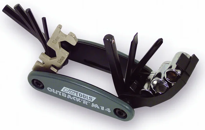 CRUZ TOOLS OM14 Outback'r 14-in-1 Metric Multi-Tool - Ultra-Compact Motorcycle & UTV Repair Tool