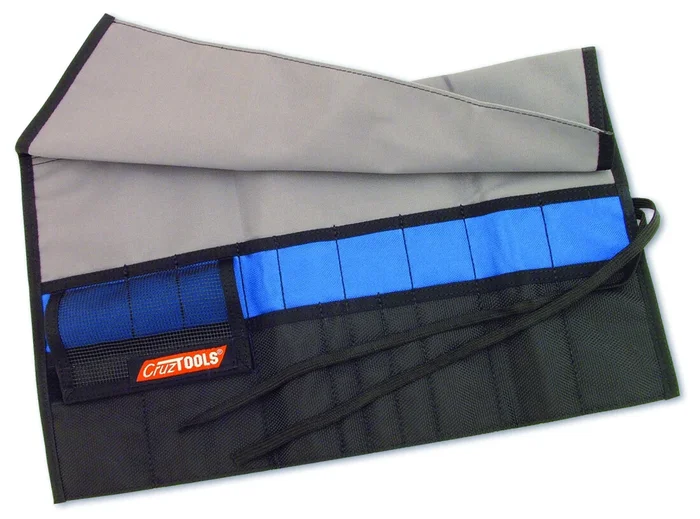 CRUZ TOOLS Roll-Up Pouch - 18 Pocket Ballistic Nylon Motorcycle Tool Organizer