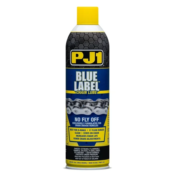 PJ1 Blue Label Chain Lube - Premium Water-Resistant Chain Oil for Powersports