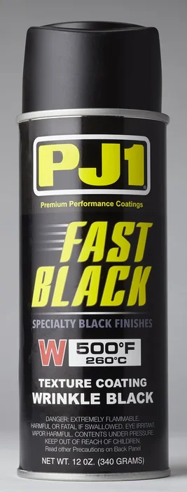PJ1 16-WKL 11oz Aerosol Fast Black Paint - High-Performance Motorcycle Paint for Durable, Glossy Finish