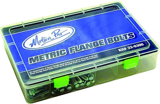 Motion Pro 33-0300 Flange Head Bolts Hardware Kit - Durable, High-Torque Fasteners for Powersports