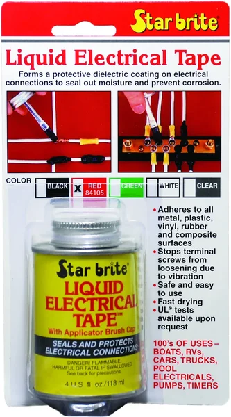 STAR BRITE 84105 Liquid Electrical Tape - Durable Insulation for Powersports Repairs