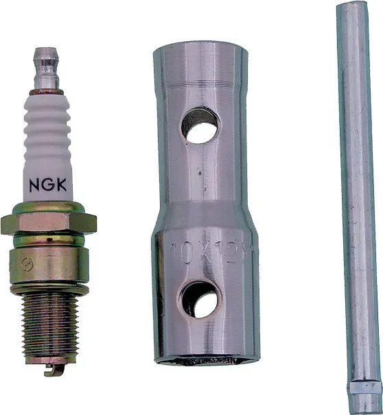 FIRE POWER Three-Way Spark Plug Wrench - 14mm/18mm/21mm Tool for Motorcycles & ATVs