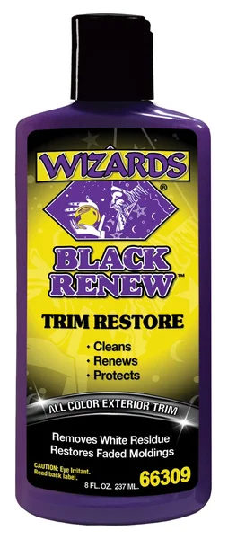 WIZARDS Black Renew Exterior Trim Treatment - Chemicals for Durable, Glossy Black Trim Protection