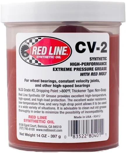 RED LINE 80401 CV Grease - High-Performance Gear Lubricant for Powersports Vehicles