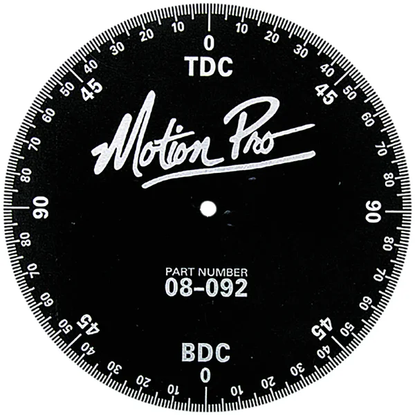 Motion Pro 08-0092 Degree Wheel - Precision Timing Tool for 2 & 4 Cycle Engines