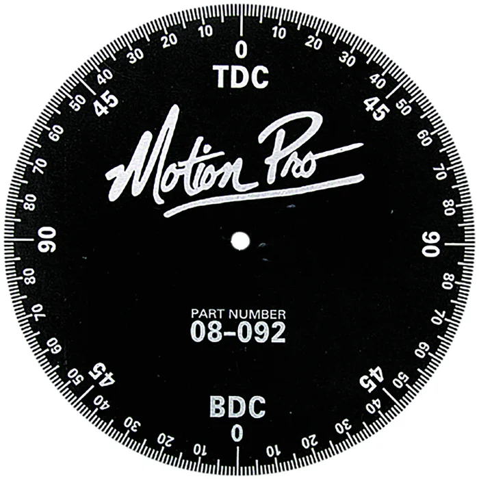 Motion Pro 08-0092 Degree Wheel - Precision Timing Tool for 2 & 4 Cycle Engines