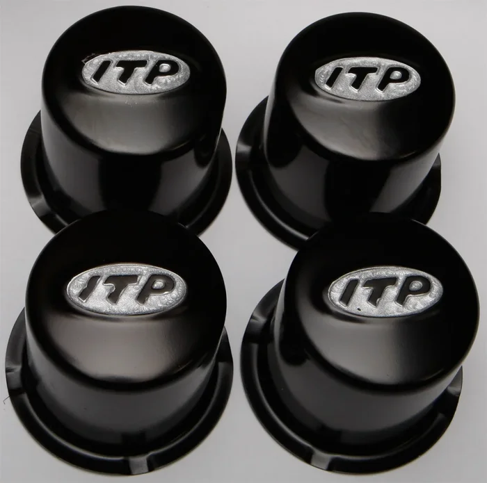 ITP SM130B Delta Steel Wheel Center Cap - Durable Black High-Impact Plastic for 10/12 Inch Wheels