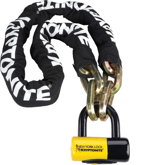KRYPTONITE New York Fahgettaboudit Chain with Lock - Heavy-Duty Security Chain for Powersports