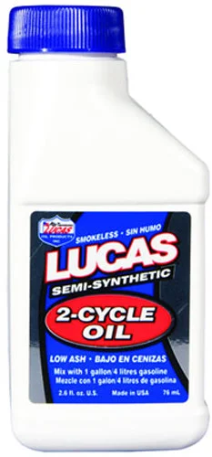 LUCAS 10058 Semi-Synthetic 2-Cycle Oil - High-Performance Engine Protection for Powersports
