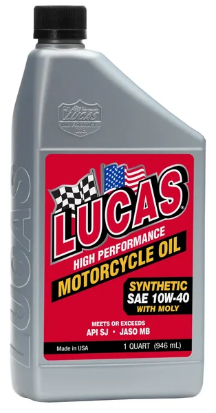 LUCAS 10777 Synthetic Engine Oil - High-Performance Motorcycle Oil for Reliable Engine Protection