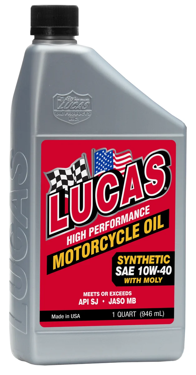 LUCAS 10777 Synthetic Engine Oil - High-Performance Motorcycle Oil for Reliable Engine Protection