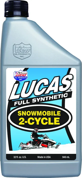 LUCAS 10835 Synthetic 2 Cycle Snowmobile Oil - High-Performance Engine Protection for Extreme Cold