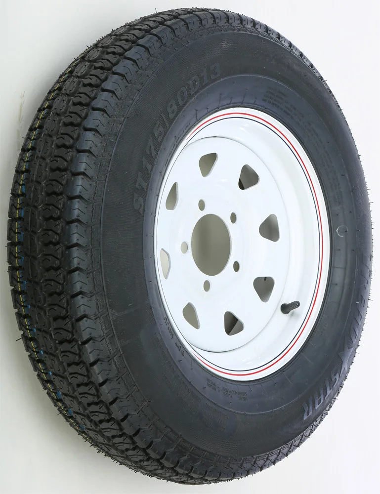 AWC TA2034512-71BB78C Trailer Tire & 8 Spoke Steel Wheel Assembly – Durable Off-Road Setup