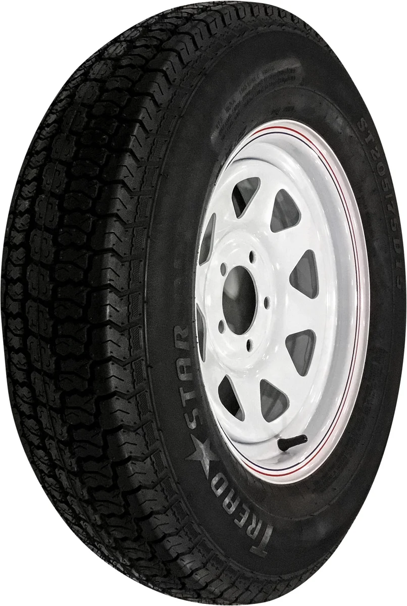 AWC TA2055012-71BF78C Trailer Tire & 8 Spoke Steel Wheel Assembly – Durable Off-Road Setup