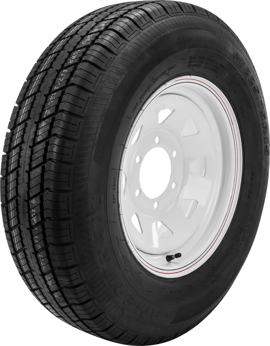 AWC TA2056060-71R225E-A Trailer Tire & 8 Spoke Steel Wheel Assembly – Durable Off-Road Setup