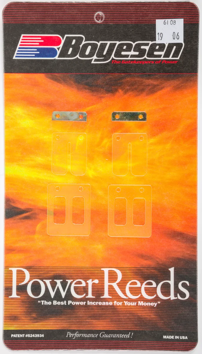 BOYESEN 6108 Dual Stage Power Reeds Dura Flex w/Rev Plates - High-Performance Intake System for Powersports