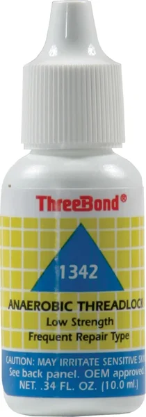 THREEBOND Low Strength Thread Lock - Chemicals for Small Screws & Bolts (10-20% Force Application)