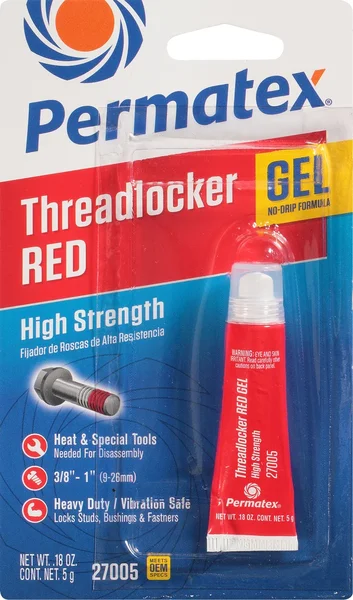 PERMATEX 27005 Gel Threadlocker - High-Strength Chemical for Powersports Applications