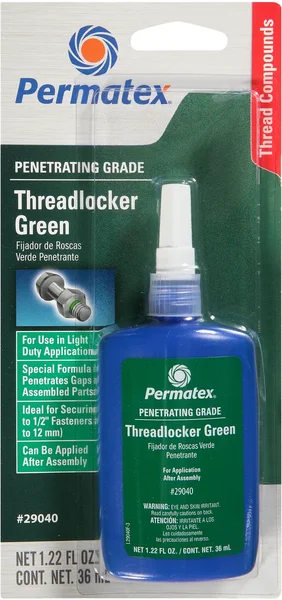 PERMATEX Green Threadlocker - High-Performance Penetrating Compound for Powersports