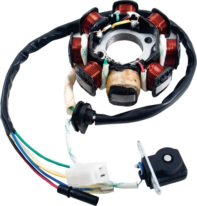 MOGO PARTS High-Temperature Coil Engine Magneto/Stator - Durable Electrical Component for Powersports