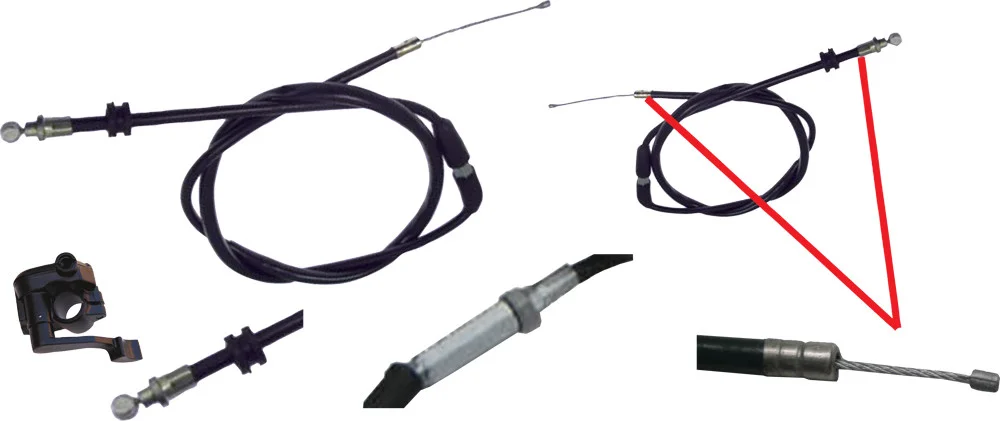 MOGO PARTS T3-440 Throttle Cable - Durable Hydraulic Control Line for Powersports Vehicles