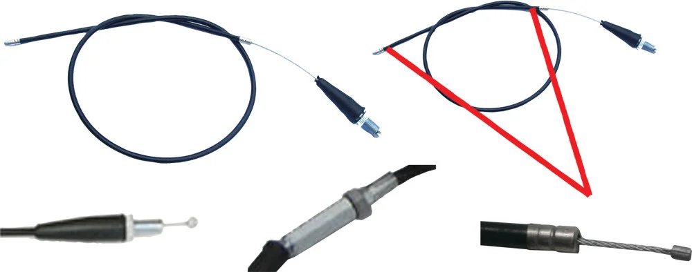 MOGO PARTS T4-305 Throttle Cable - Durable Hydraulic Control Line for Powersports Vehicles